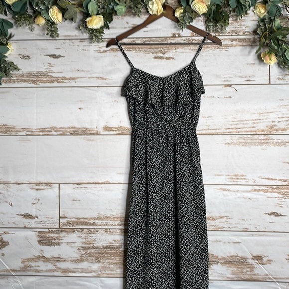 Women's Soprano Maxi Spaghetti Strap Black and White Dress Size Small - Picture 2 of 5